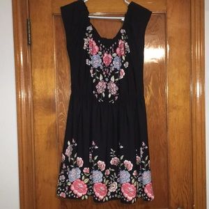 Black Floral Lauren Conrad dress